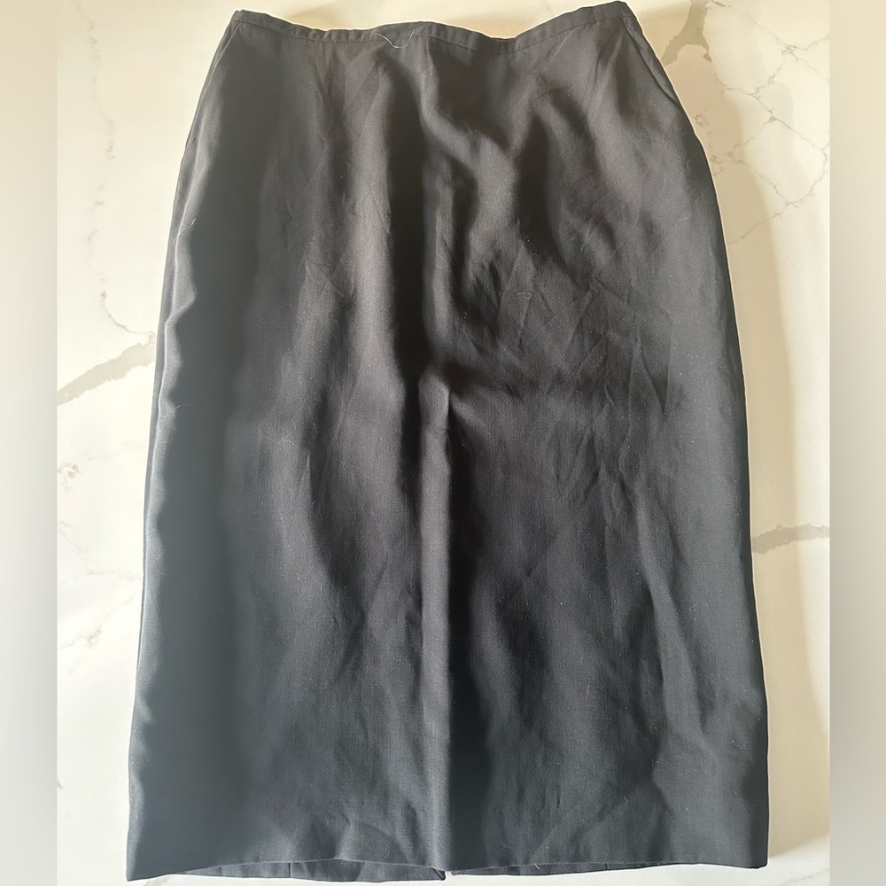 Vintage Georgio Armani Black MIDI Skirt size 42